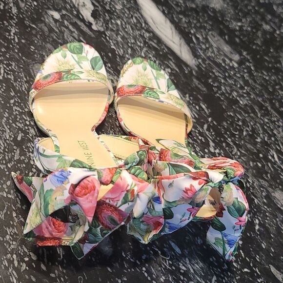 BRAND NEW NINE WEST KOBS ANKLE BOWNOT TIE SANDAL (WOMEN) - Picture 6 of 16